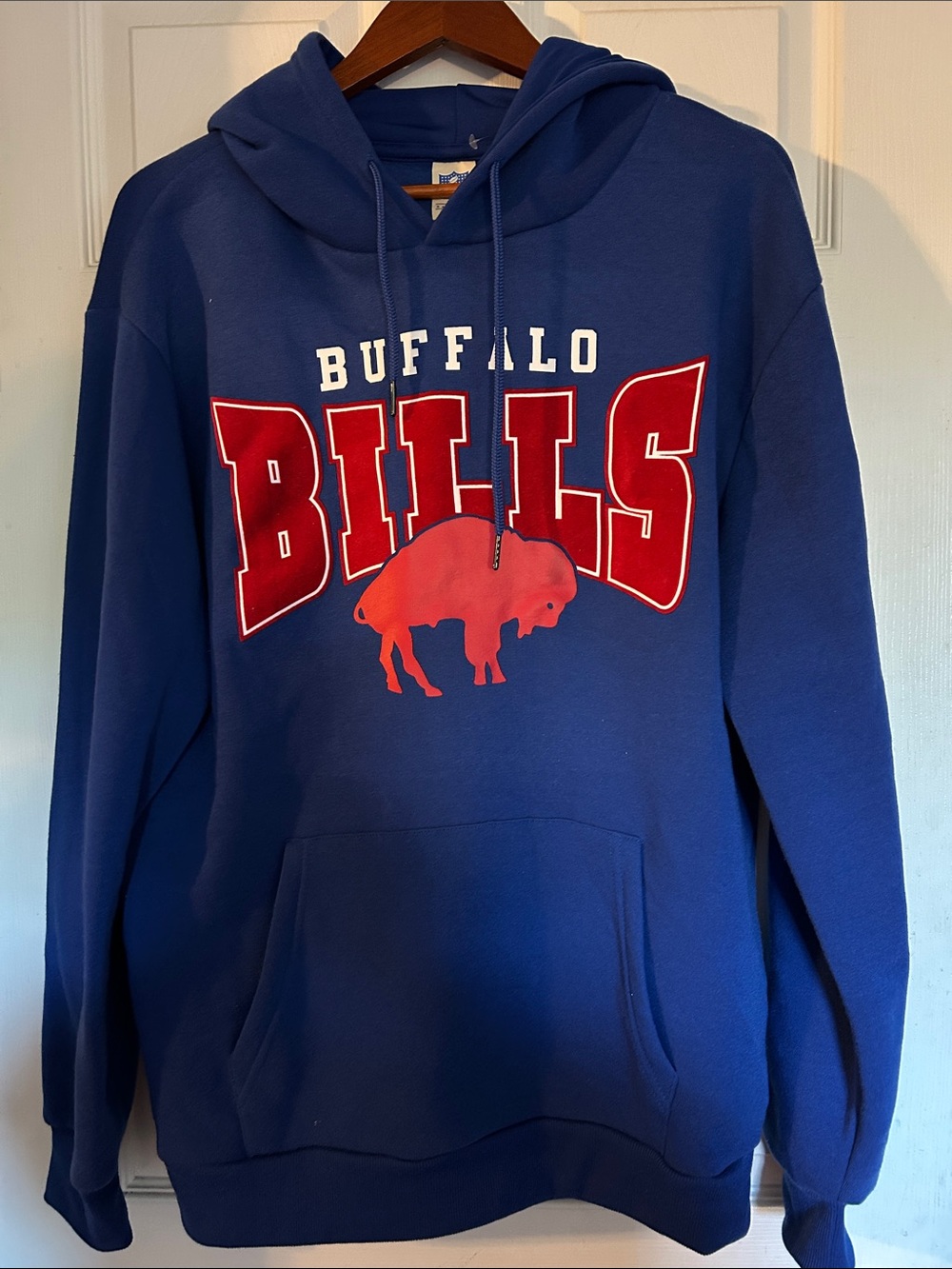 NWOT - NFL Blue Crewneck Sweatshirt with Red Buffalo Bills Graphic